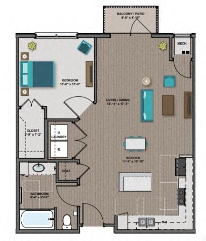 Eastman Floor Plan at The Edison at Woodbury, Woodbury, MN 55129